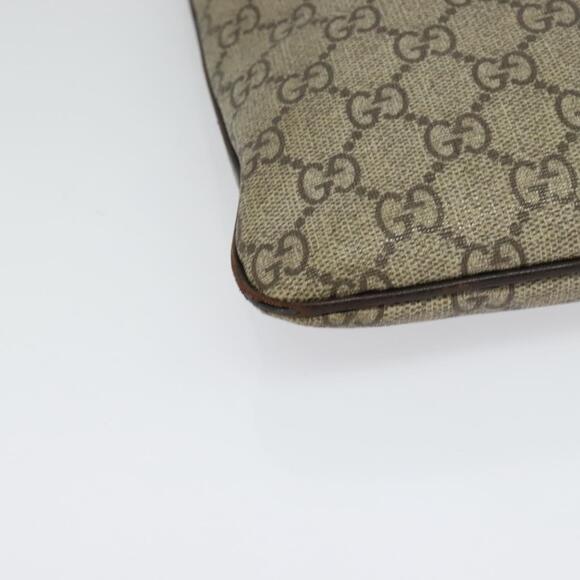 GUCCI GG Supreme Shoulder Bag Pvc Outlet Beige Silver - Picture 10 of 16